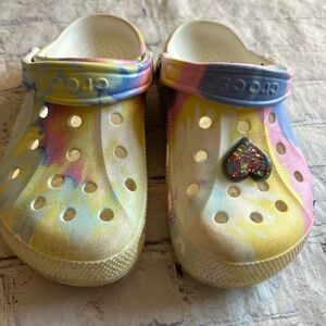 CROCS PASTEL DREAMY TIE DYE BAYA CLOGS M(4) W(6)
